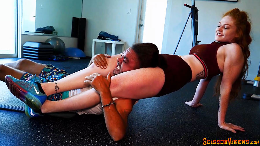 Lesbian yoga scissoring